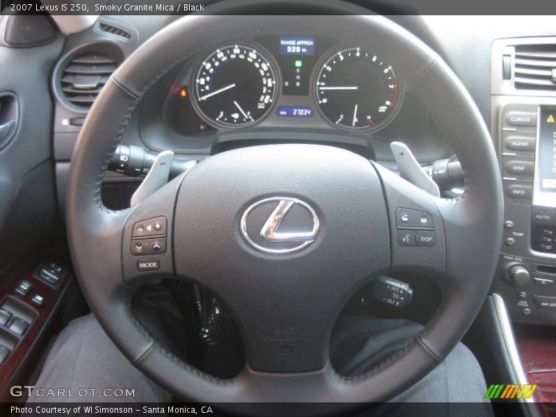 Smoky Granite Mica / Black 2007 Lexus IS 250