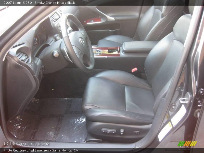 Smoky Granite Mica / Black 2007 Lexus IS 250