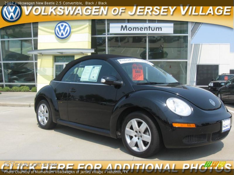 Black / Black 2007 Volkswagen New Beetle 2.5 Convertible
