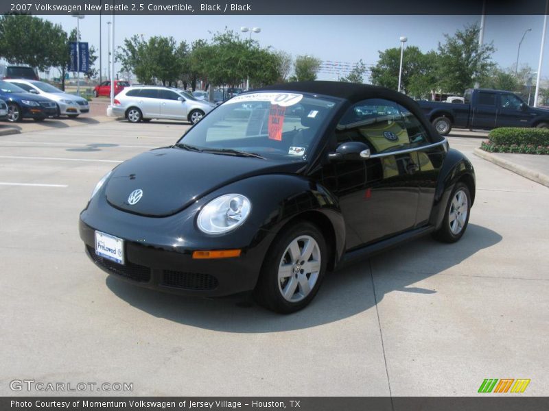Black / Black 2007 Volkswagen New Beetle 2.5 Convertible