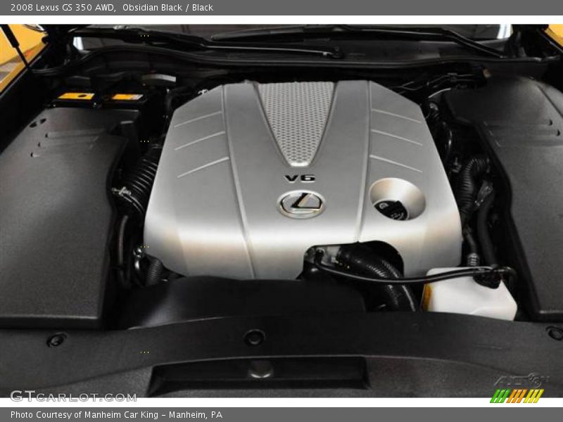 Obsidian Black / Black 2008 Lexus GS 350 AWD