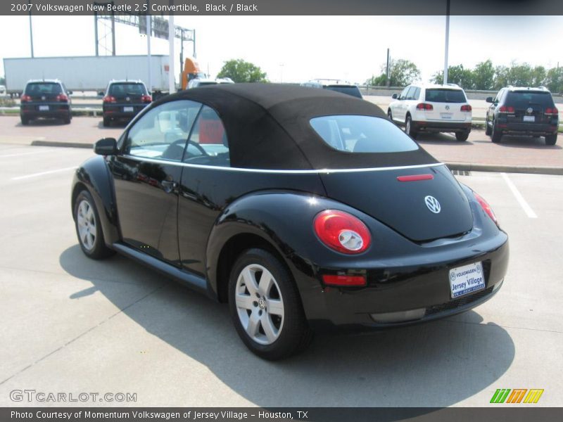Black / Black 2007 Volkswagen New Beetle 2.5 Convertible