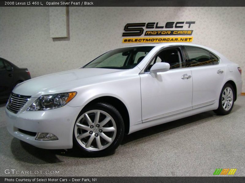Opaline Silver Pearl / Black 2008 Lexus LS 460 L