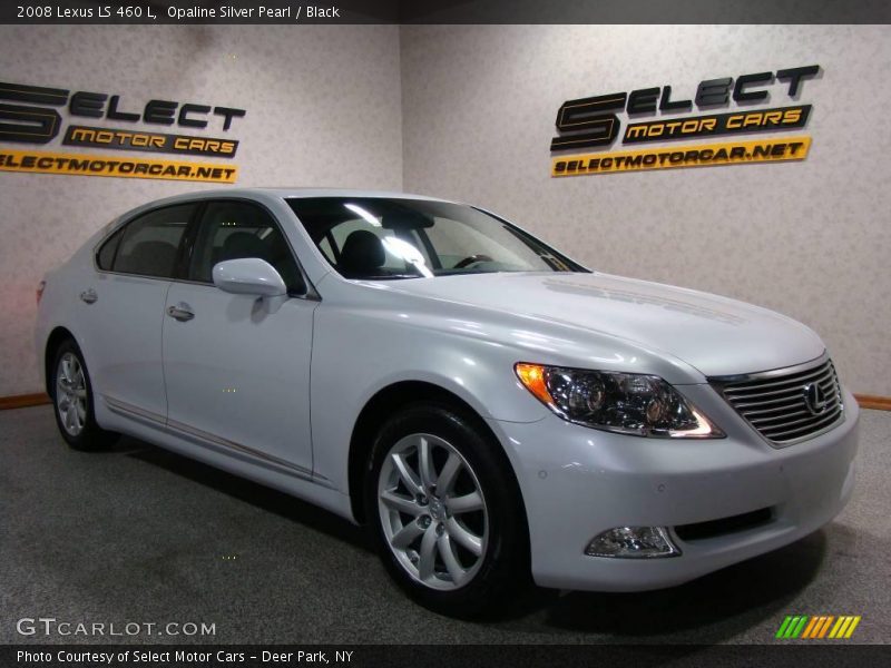Opaline Silver Pearl / Black 2008 Lexus LS 460 L