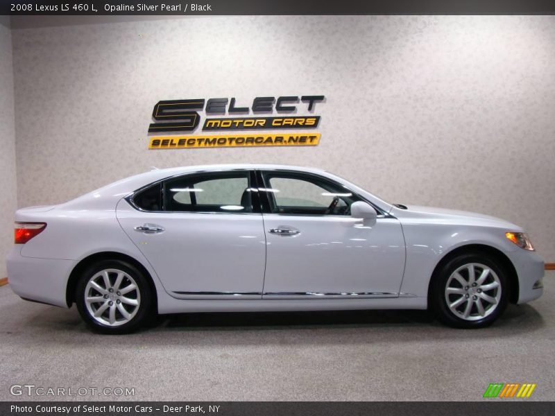 Opaline Silver Pearl / Black 2008 Lexus LS 460 L