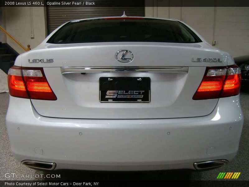 Opaline Silver Pearl / Black 2008 Lexus LS 460 L