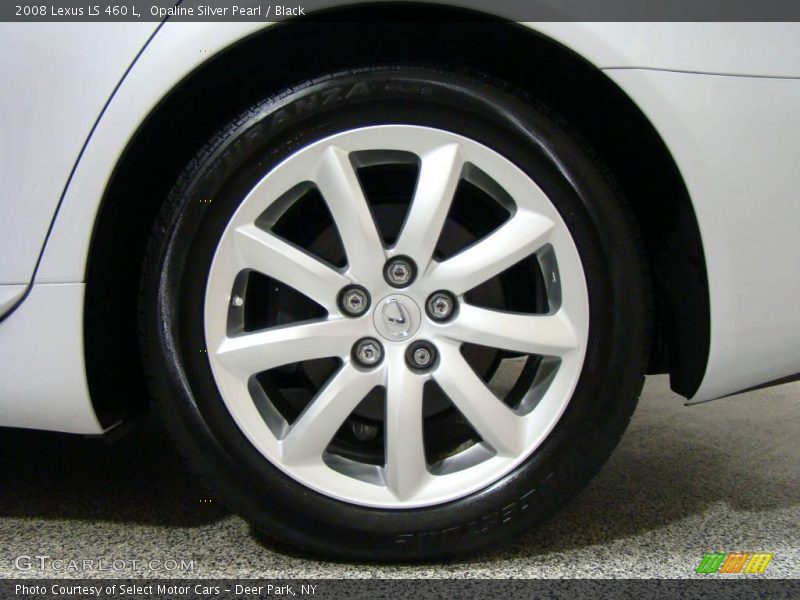 Opaline Silver Pearl / Black 2008 Lexus LS 460 L
