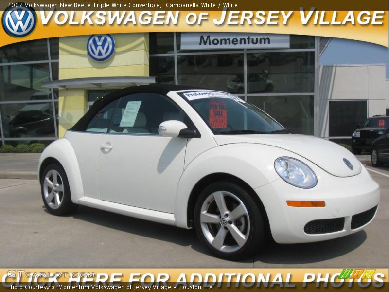 Campanella White / White 2007 Volkswagen New Beetle Triple White Convertible