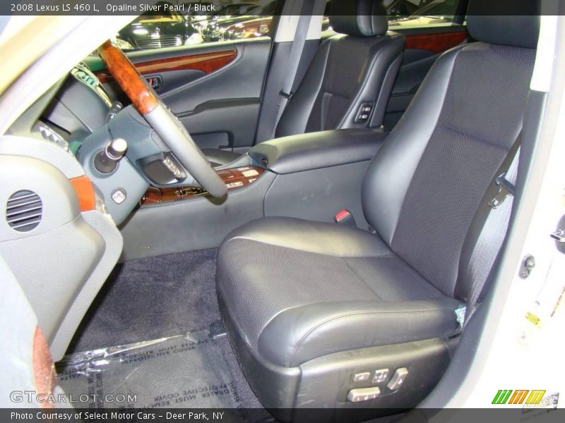 Opaline Silver Pearl / Black 2008 Lexus LS 460 L
