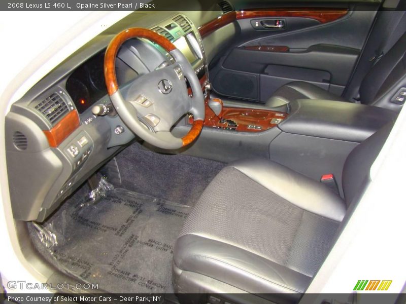 Opaline Silver Pearl / Black 2008 Lexus LS 460 L