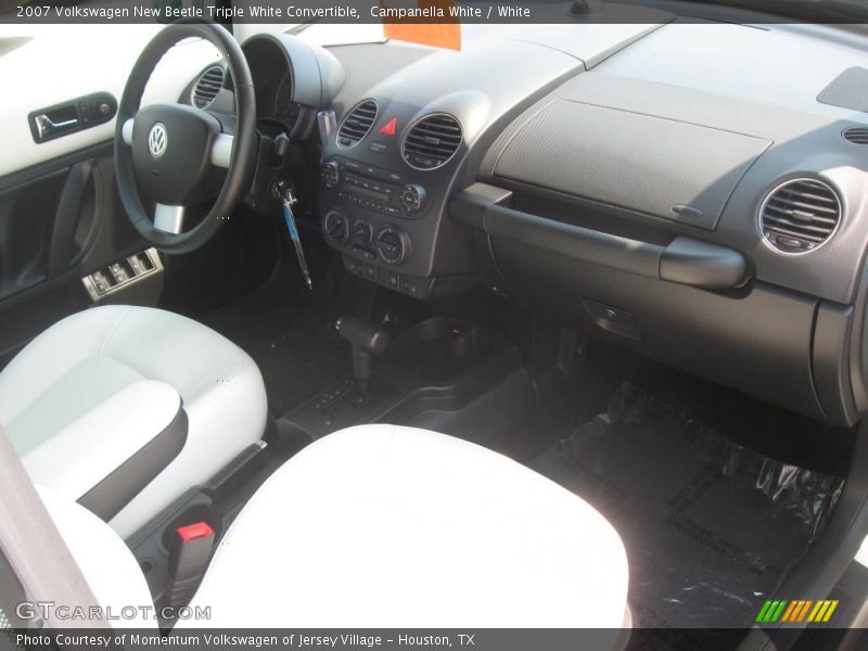 Campanella White / White 2007 Volkswagen New Beetle Triple White Convertible