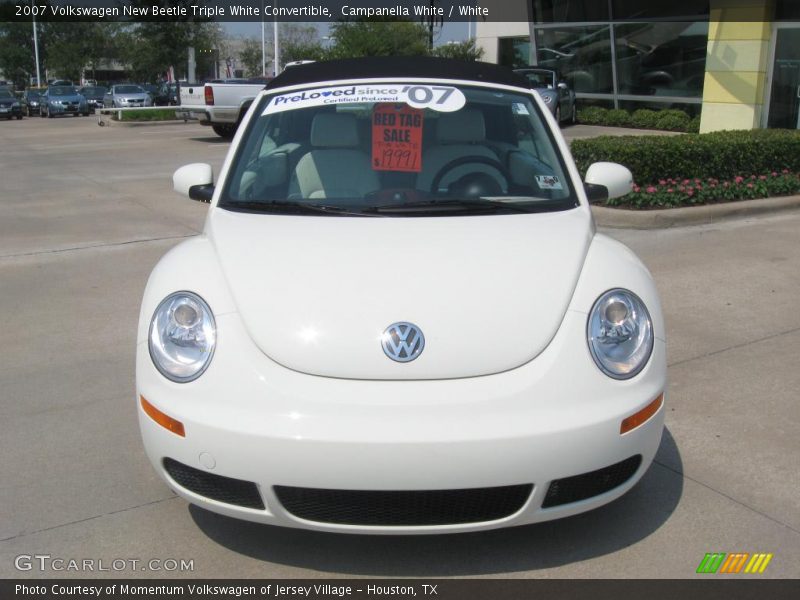 Campanella White / White 2007 Volkswagen New Beetle Triple White Convertible