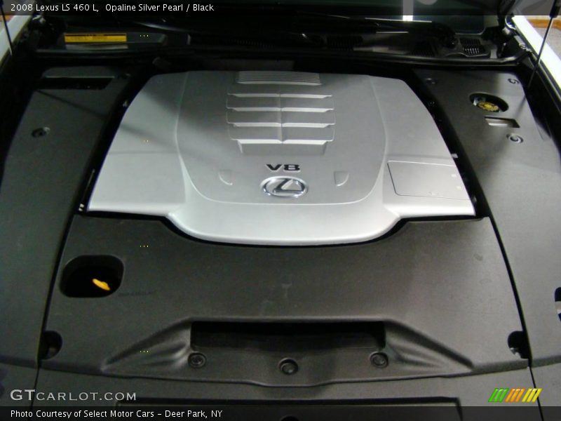 Opaline Silver Pearl / Black 2008 Lexus LS 460 L