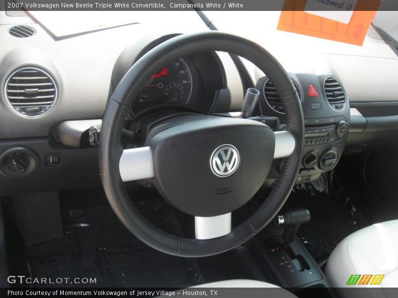 Campanella White / White 2007 Volkswagen New Beetle Triple White Convertible