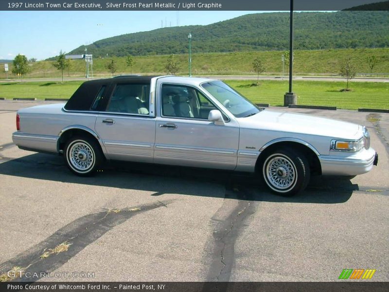 Silver Frost Pearl Metallic / Light Graphite 1997 Lincoln Town Car Executive