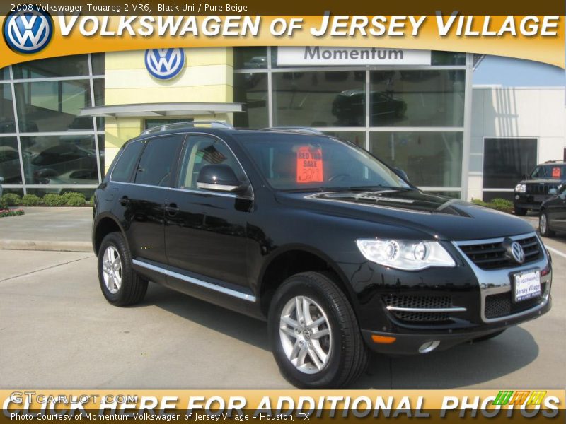 Black Uni / Pure Beige 2008 Volkswagen Touareg 2 VR6