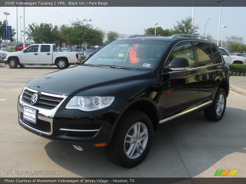 Black Uni / Pure Beige 2008 Volkswagen Touareg 2 VR6