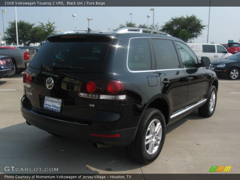 Black Uni / Pure Beige 2008 Volkswagen Touareg 2 VR6
