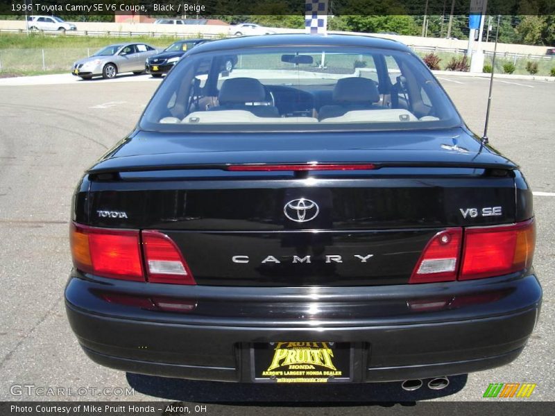 Black / Beige 1996 Toyota Camry SE V6 Coupe
