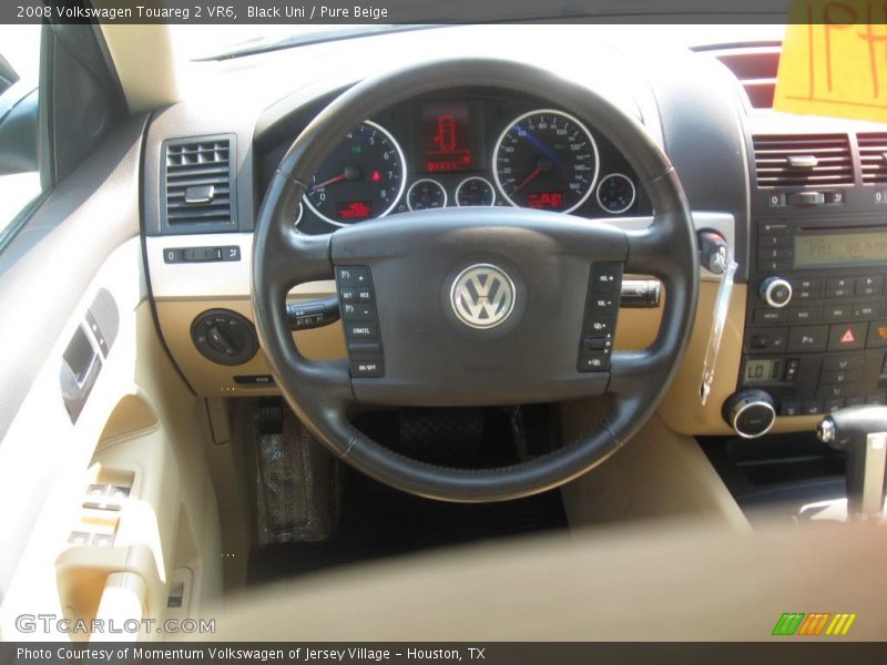 Black Uni / Pure Beige 2008 Volkswagen Touareg 2 VR6