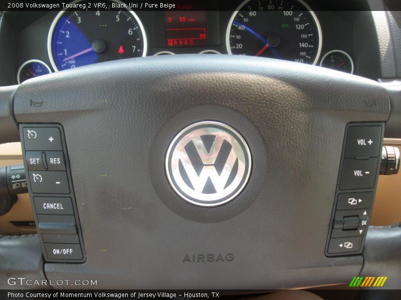 Black Uni / Pure Beige 2008 Volkswagen Touareg 2 VR6