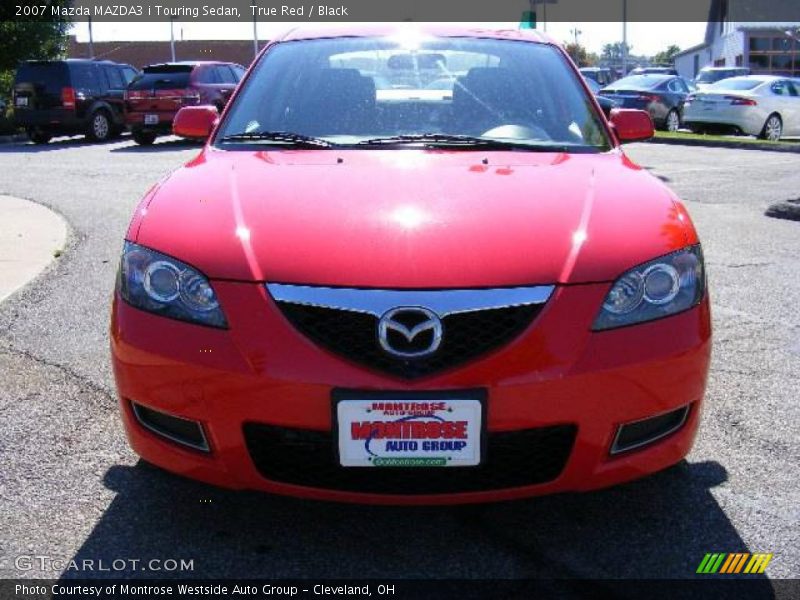 True Red / Black 2007 Mazda MAZDA3 i Touring Sedan