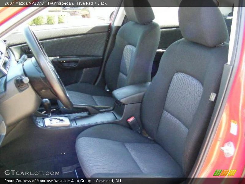 True Red / Black 2007 Mazda MAZDA3 i Touring Sedan