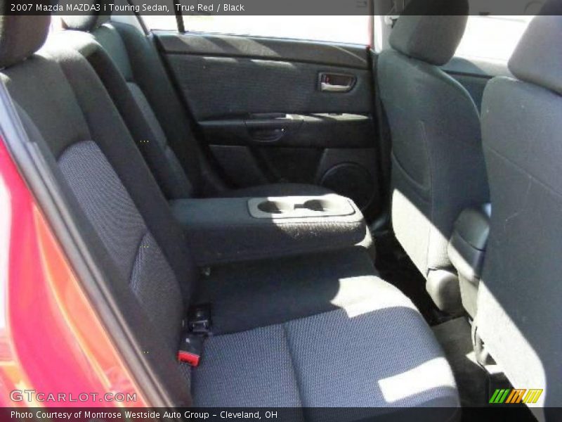 True Red / Black 2007 Mazda MAZDA3 i Touring Sedan