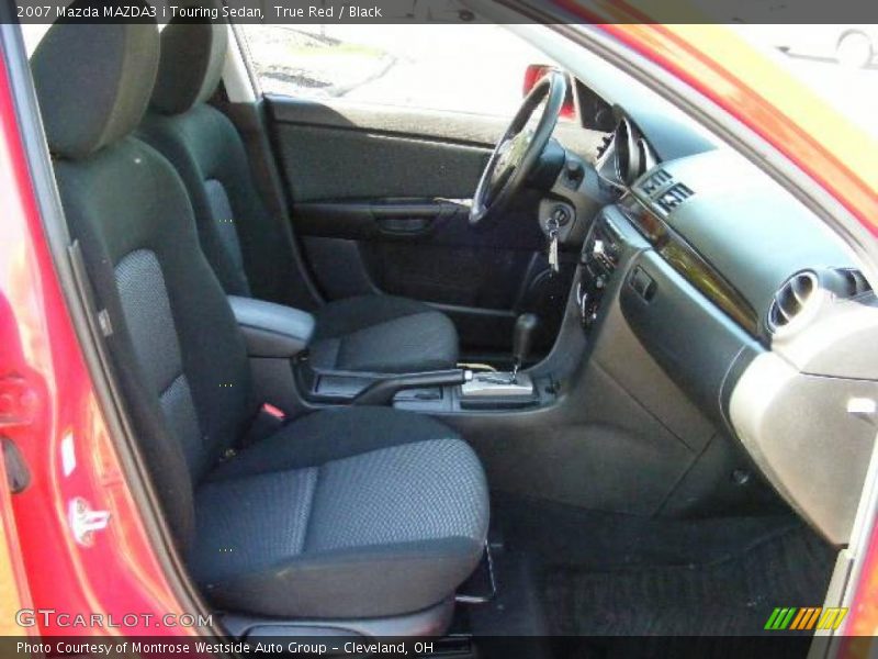 True Red / Black 2007 Mazda MAZDA3 i Touring Sedan