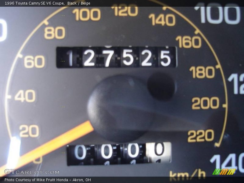 Black / Beige 1996 Toyota Camry SE V6 Coupe