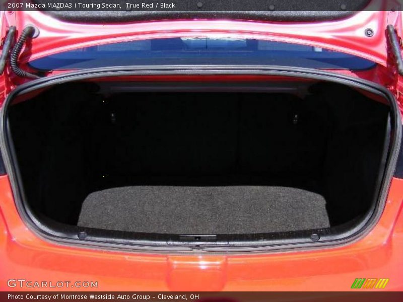 True Red / Black 2007 Mazda MAZDA3 i Touring Sedan