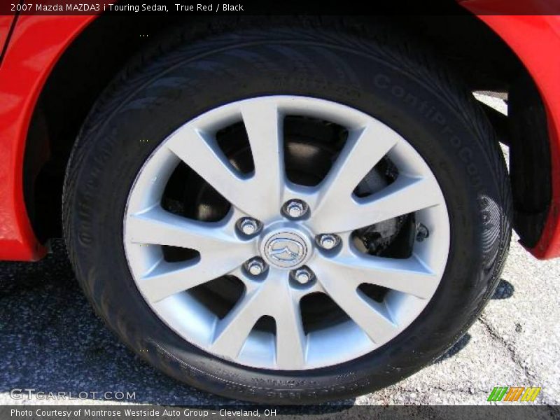 True Red / Black 2007 Mazda MAZDA3 i Touring Sedan