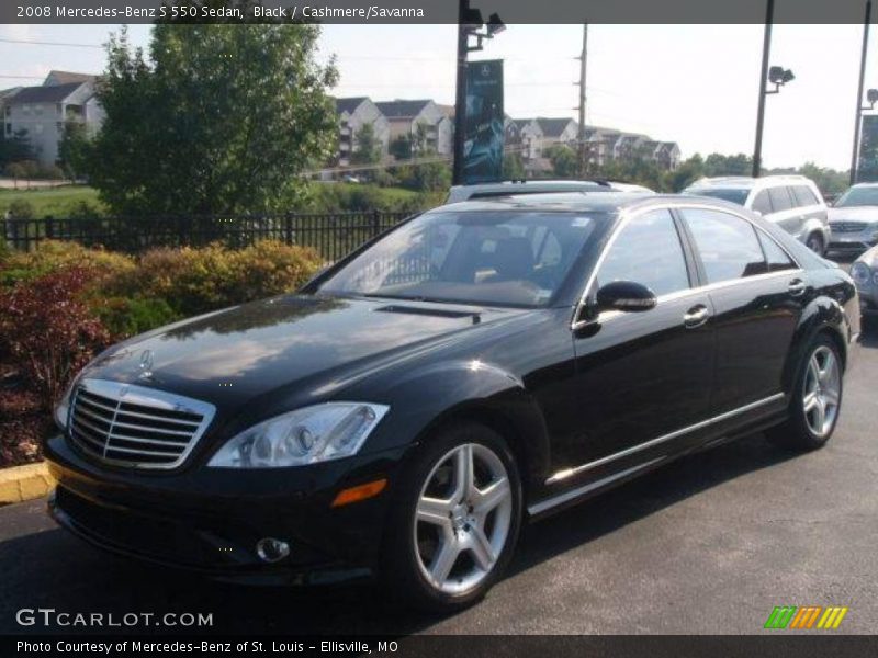 Black / Cashmere/Savanna 2008 Mercedes-Benz S 550 Sedan