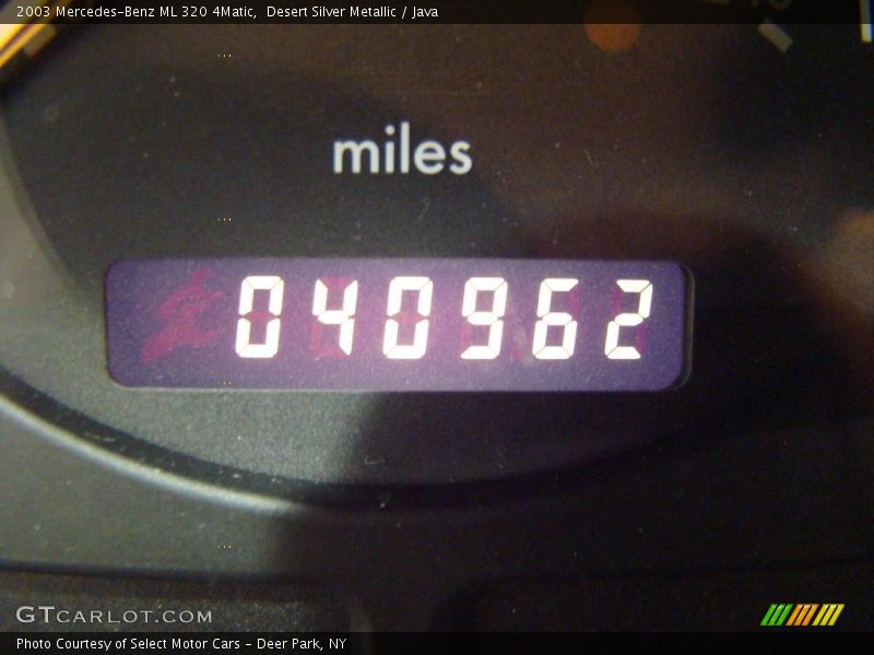 Desert Silver Metallic / Java 2003 Mercedes-Benz ML 320 4Matic