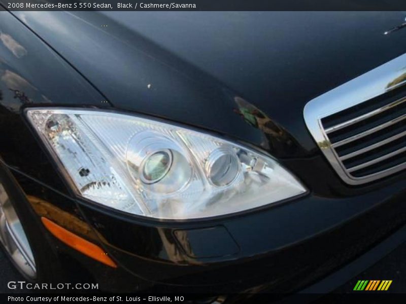 Black / Cashmere/Savanna 2008 Mercedes-Benz S 550 Sedan