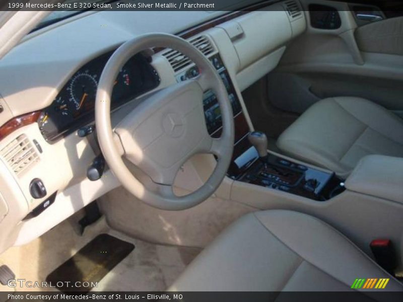 Smoke Silver Metallic / Parchment 1999 Mercedes-Benz E 320 Sedan