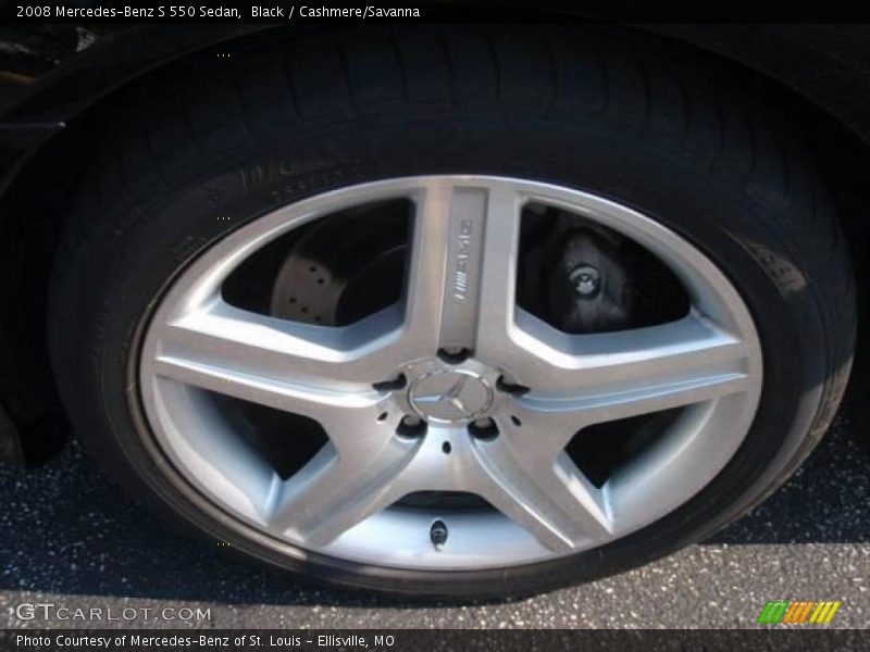 Black / Cashmere/Savanna 2008 Mercedes-Benz S 550 Sedan