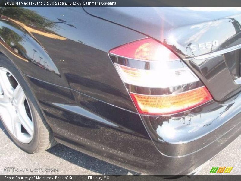 Black / Cashmere/Savanna 2008 Mercedes-Benz S 550 Sedan