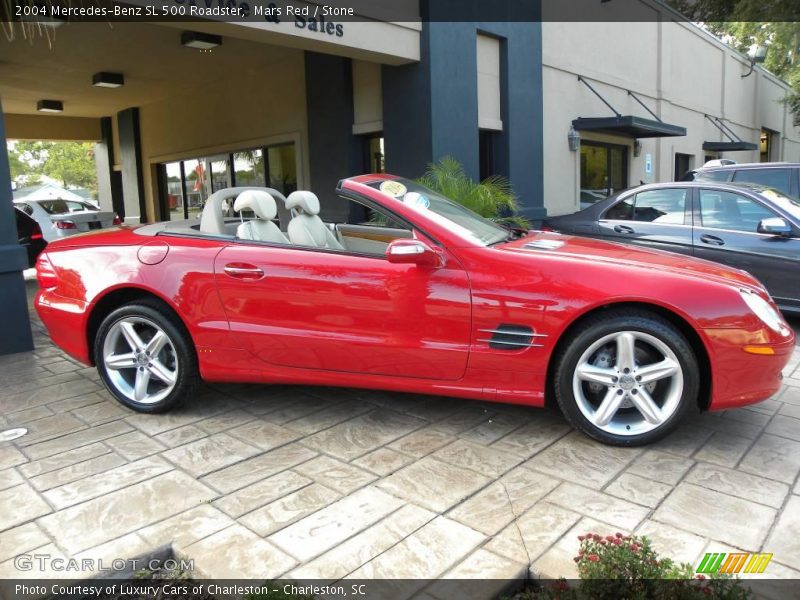Mars Red / Stone 2004 Mercedes-Benz SL 500 Roadster