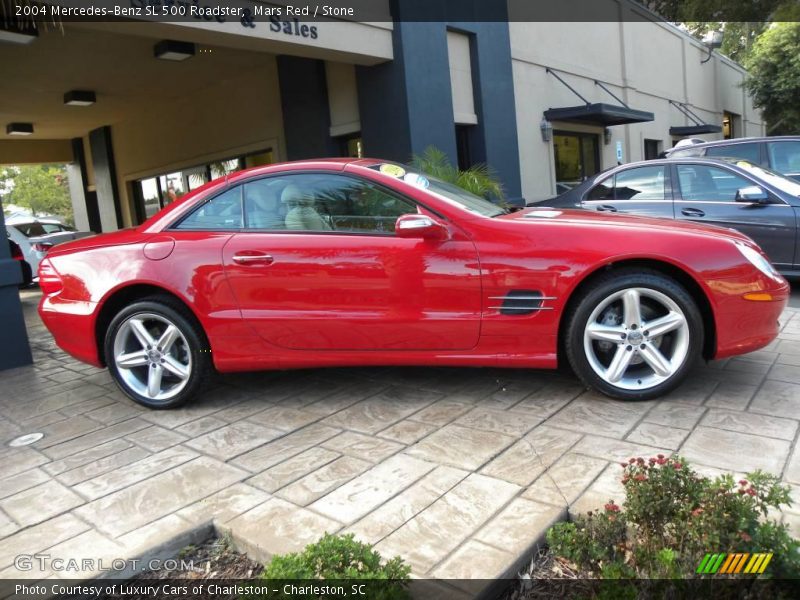Mars Red / Stone 2004 Mercedes-Benz SL 500 Roadster