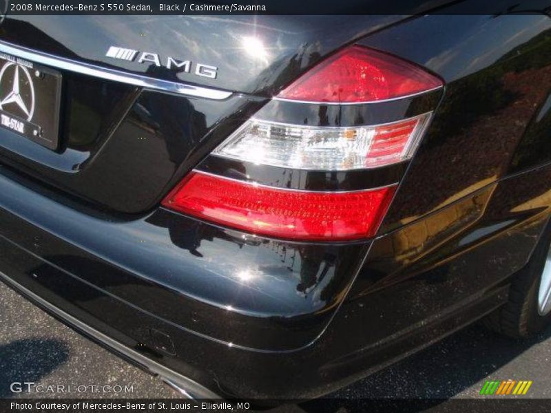 Black / Cashmere/Savanna 2008 Mercedes-Benz S 550 Sedan