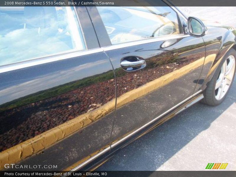 Black / Cashmere/Savanna 2008 Mercedes-Benz S 550 Sedan