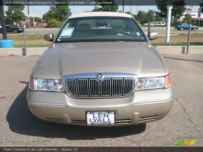 Harvest Gold Metallic / Light Parchment 1999 Mercury Grand Marquis LS
