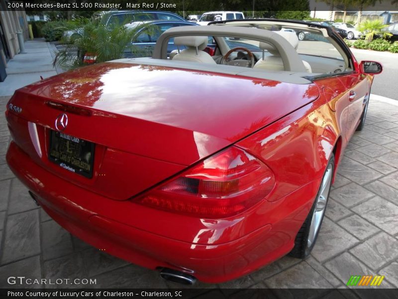 Mars Red / Stone 2004 Mercedes-Benz SL 500 Roadster