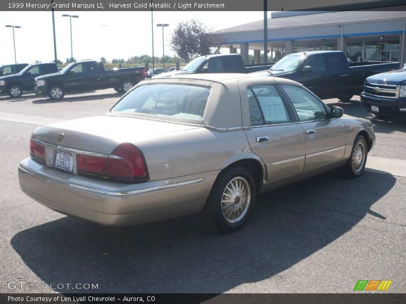 Harvest Gold Metallic / Light Parchment 1999 Mercury Grand Marquis LS