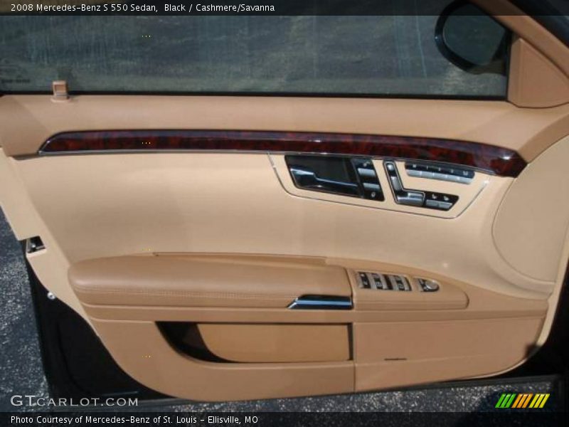 Black / Cashmere/Savanna 2008 Mercedes-Benz S 550 Sedan