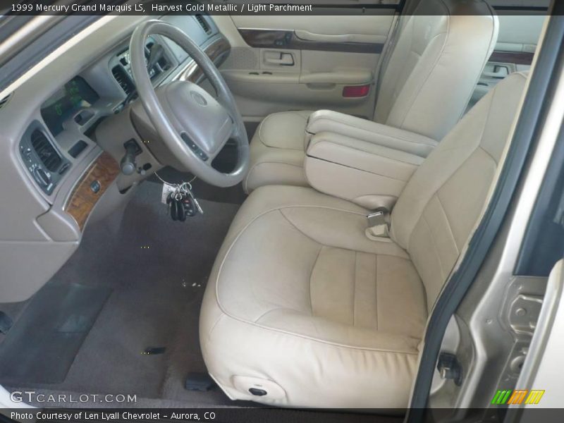Harvest Gold Metallic / Light Parchment 1999 Mercury Grand Marquis LS