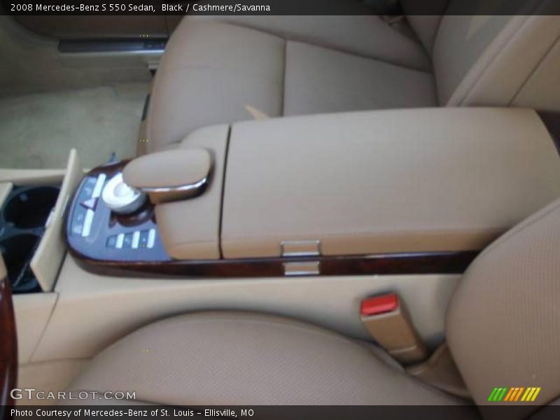 Black / Cashmere/Savanna 2008 Mercedes-Benz S 550 Sedan