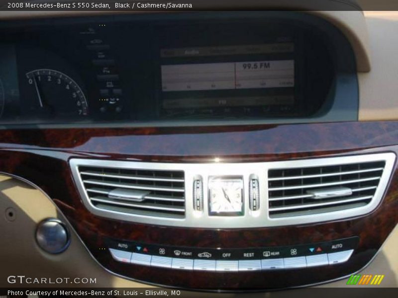 Black / Cashmere/Savanna 2008 Mercedes-Benz S 550 Sedan