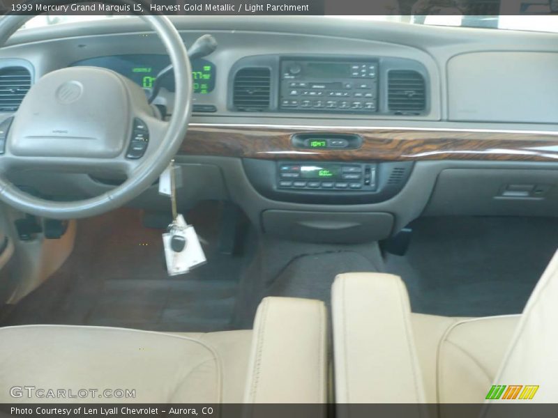 Harvest Gold Metallic / Light Parchment 1999 Mercury Grand Marquis LS